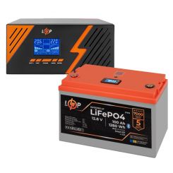 КРП LogicPower B1500 + литиевая (LiFePO4) батарея 1280 Ватт (22754+37476 100 Ah)