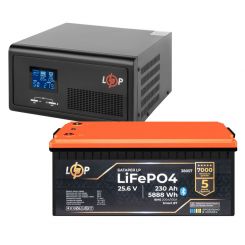 Комплект резервного питания LogicPower 2300W + литиевая (LiFePO4) батарея 5888Wh