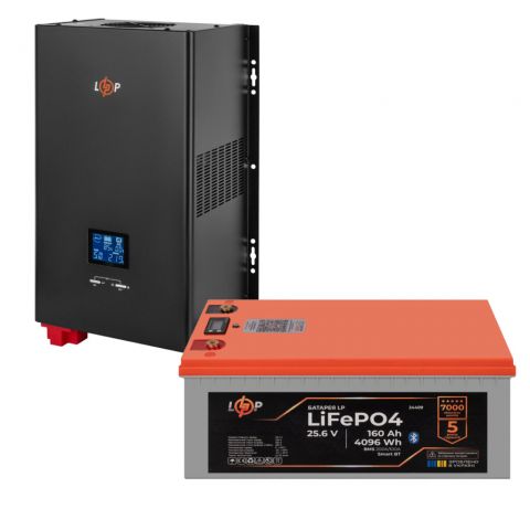 Комплект резервного питания LogicPower 3600W + литиевая (LiFePO4) батарея 5888Wh