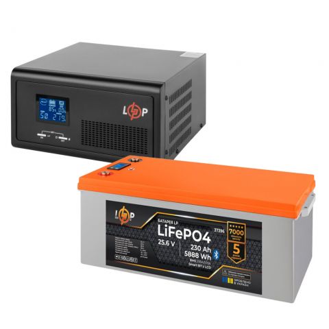 Комплект резервного питания LogicPower 2300W + литиевая (LiFePO4) батарея 7168Wh