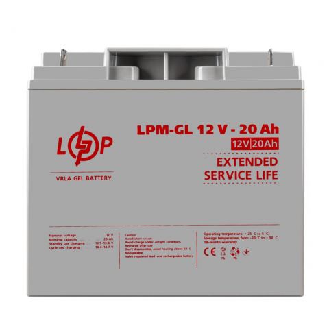 Розпродаж Акумулятор гелевий LPM-GL 12V - 20 Ah