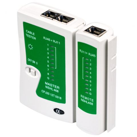 Тестер кабельный для RJ45 и RJ12 LP-468N