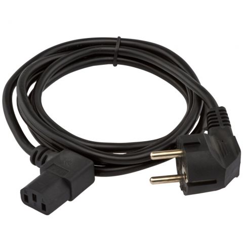 Кабель питания 220V LP CEE 7/4 C13 - 1.2 м 3x0.5 мм2 (прямой угол)
