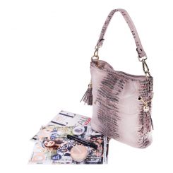 Женская сумка Realer P111 бежевая