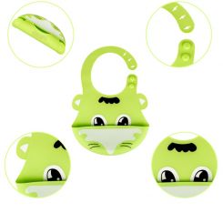 Слюнявчик силиконовый Zupo Crafts салатовый