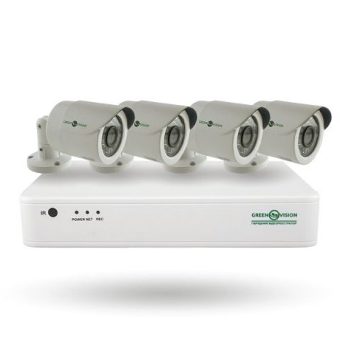 Уличный комплект видеонаблюдения на 4 камеры GV-IP-K-S31/04 1080P