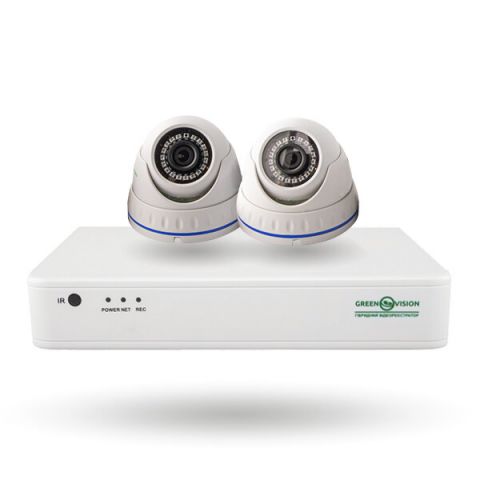 Уличный комплект видеонаблюдения на 2 камеры GV-IP-K-S33/02 1080P
