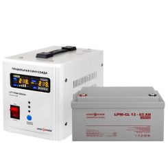 Комплект резервного питания для котла LP (LogicPower) ИБП + гелевая батарея (UPS 500VA + АКБ GL 780W)