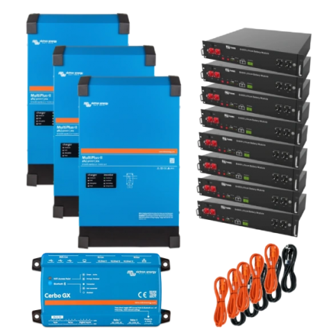Трёхфазная система бесперебойного питания Victron Energy MultiPlus-II + Dyness 12 кВт / 24 кВт·ч