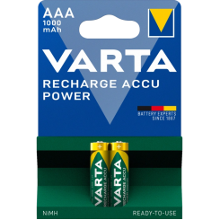 Аккумуляторы VARTA AAA RECHARGEABLE ACCU 1000mAh (BLI 2)