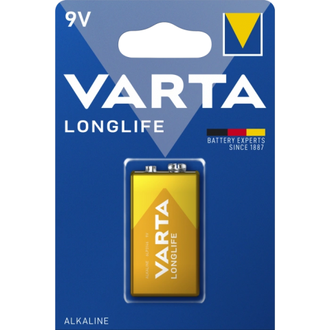 Батарейка VARTA 6LR61 LONGLIFE ALKALINE (BLI 1)