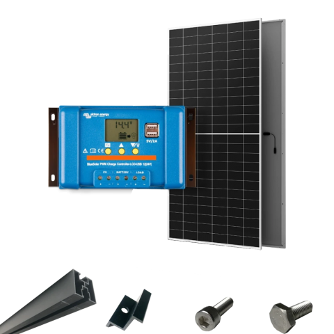 Однофазна автономна система живлення Victron Energy BlueSolar PWM + AIKO G645-MCH72Dw