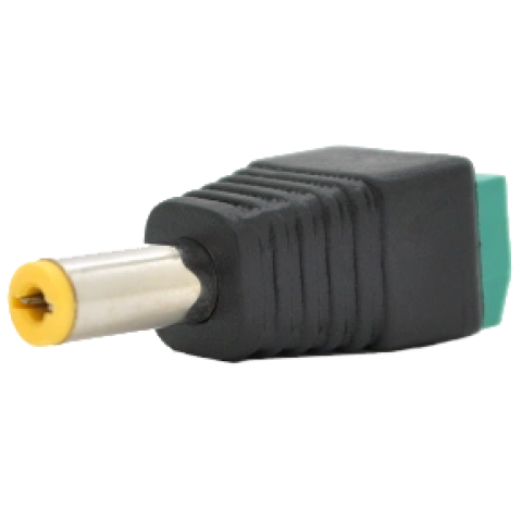 Разъем DC-M (D 5,5x2,1 мм) с клеммами под кабелем