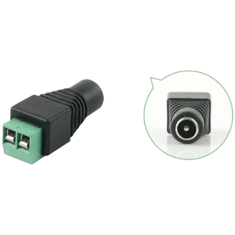 Разъем DC-F (D 5,5x2,1мм) с клеммами под кабель