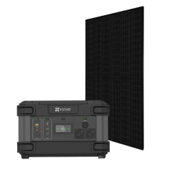 Однофазна автономна система живлення Portable Power Station CS-PS1300 (CN066)(FR) + Canadian Solar CS6R-395MS Full Black