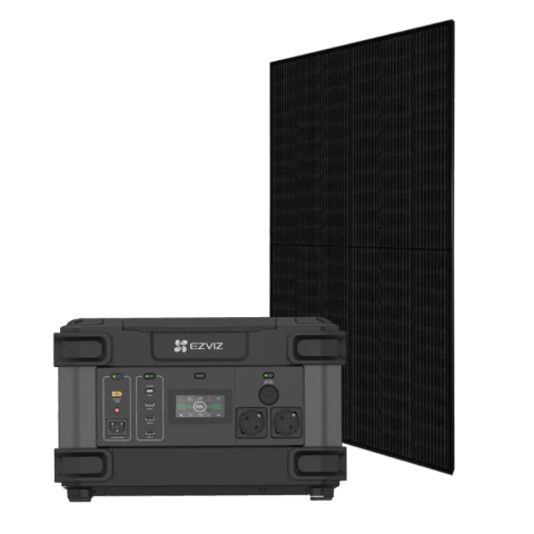 Однофазна автономна система живлення Portable Power Station CS-PS1300 (CN066)(FR) + Canadian Solar CS6R-395MS Full Black