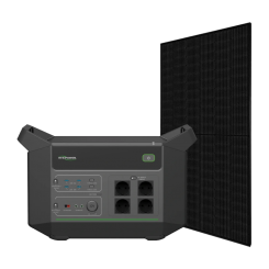 Однофазна автономна система живлення HYXiPower HYX-EA2500 + Canadian Solar CS6R-395MS Full Black