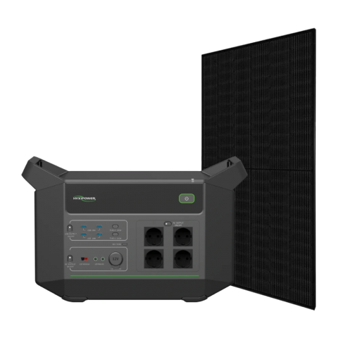 Однофазна автономна система живлення HYXiPower HYX-EA2500 + Canadian Solar CS6R-395MS Full Black