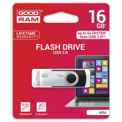 Флeш пам'ять GOODRAM USB 3.0 16GB UTS3 Twister Black (2920297)