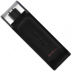 Флеш пам'ять KINGSTON 64GB USB-C 3.2 Gen 1 DataTraveler 70 (DT70/64GB)