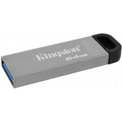 Флеш пам'ять KINGSTON DataTraveler Kyson 64GB USB 3.2 Silve r/Black (DTKN/64GB)