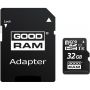 Карта пам'яті GOODRAM 32GB microSDHC class 10 UHS-I+SD Adapter (M1AA-0320R12)
