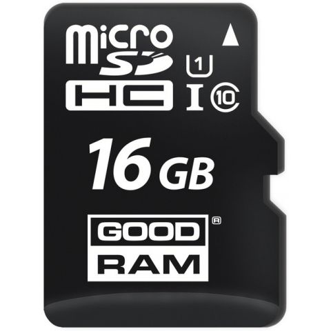 Карта пам'яті GOODRAM microSDHC 16GBUHS-I class 10+ SD Adapter (M1AA-0160R12)