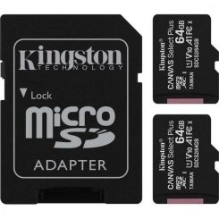 Карта пам'яті KINGSTON 64GB microSDXC Canvas Select Plus 10 0R A1 C10 (3614282)
