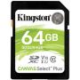 Карта пам'яті KINGSTON 64GB SDXC Canvas Select Plus 100R C1 0 UHS-I U1 (SDS2/64GB)