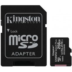 Карта пам'яті KINGSTON 256GB microSDXC Canvas Select Plus 100R A1 C10 (3627558)