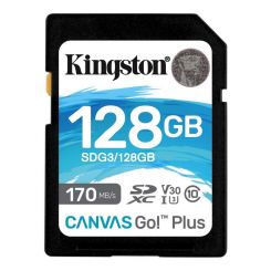 Карта пам'яті KINGSTON 128GB SDXC Canvas Go Plus 170R C10 U HS-I U3 V30 (3706130)