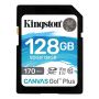 Карта памяти KINGSTON 128GB SDXC Canvas Go Plus 170R C10 U HS-I U3 V30 (3706130)