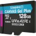 Карта пам'яті KINGSTON 128GB microSDXC Canvas Go Plus 170R A2 U3 V30 Single Pack w/o ADP (SDCG3/128GBSP)