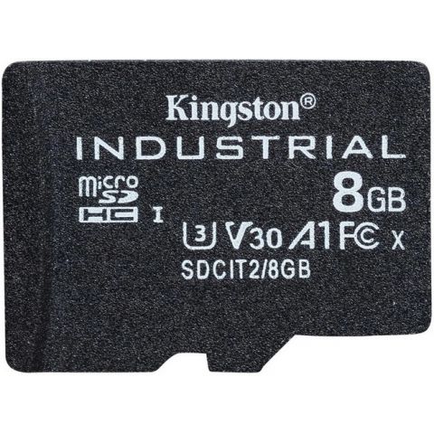 Карта пам'яті KINGSTON 8GB microSDHC Industrial C10 A1 pSLC Card Single Pack  (SDCIT2/8GBSP)