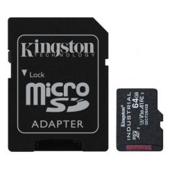 Карта пам'яті KINGSTON 64GB microSDXC Industrial C10 A1 pSL C Card + SD Adapter (SDCIT2/64GB)