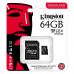 Карта пам'яті KINGSTON 64GB microSDXC Industrial C10 A1 pSL C Card + SD Adapter (SDCIT2/64GB)