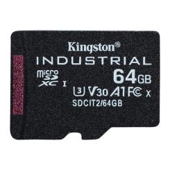 Карта пам'яті KINGSTON 64GB microSDXC Industrial C10 A1 pSL C Card Single Pack w/o Adapter (SDCIT2/64GBSP)