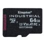 Карта пам'яті KINGSTON 64GB microSDXC Industrial C10 A1 pSL C Card Single Pack w/o Adapter (SDCIT2/64GBSP)