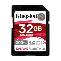 Карта пам'яті KINGSTON 32GB Canvas React Plus SDHC UHS-II 3 00R/260W U3 V90 (SDR2/32GB)