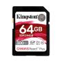 Карта пам'яті KINGSTON 64GB Canvas React Plus SDXC UHS-II 3 00R/260W U3 V90 (SDR2/64GB)