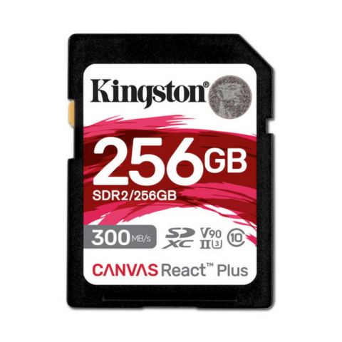 Карта пам'яті KINGSTON 256GB Canvas React Plus SDXC UHS-II 300R/260W U3 V90 (3717261)