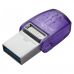 Флеш пам'ять KINGSTON 256GB DataTraveler microDuo 3C 200MB/s dual USB-A + USB-C (DTDUO3CG3/256GB)